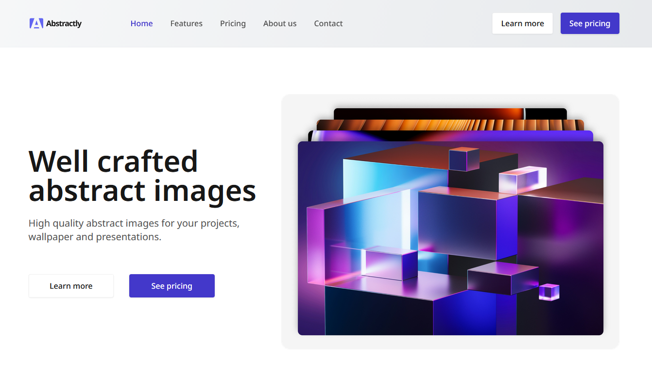 Screenshot of SaaS Marketing Website project
